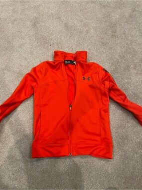 Under Armour Kids Orange-Red Full-Zip Puffer Jacket